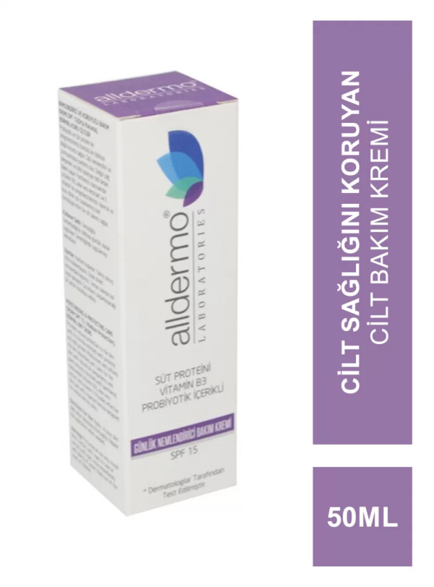 Alldermo Günlük Nemlendirici Bakım Kremi SPF15 50 ml - Alldermo