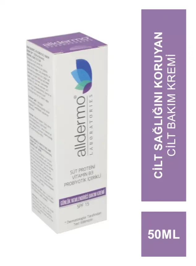 Alldermo Günlük Nemlendirici Bakım Kremi SPF15 50 ml - 1