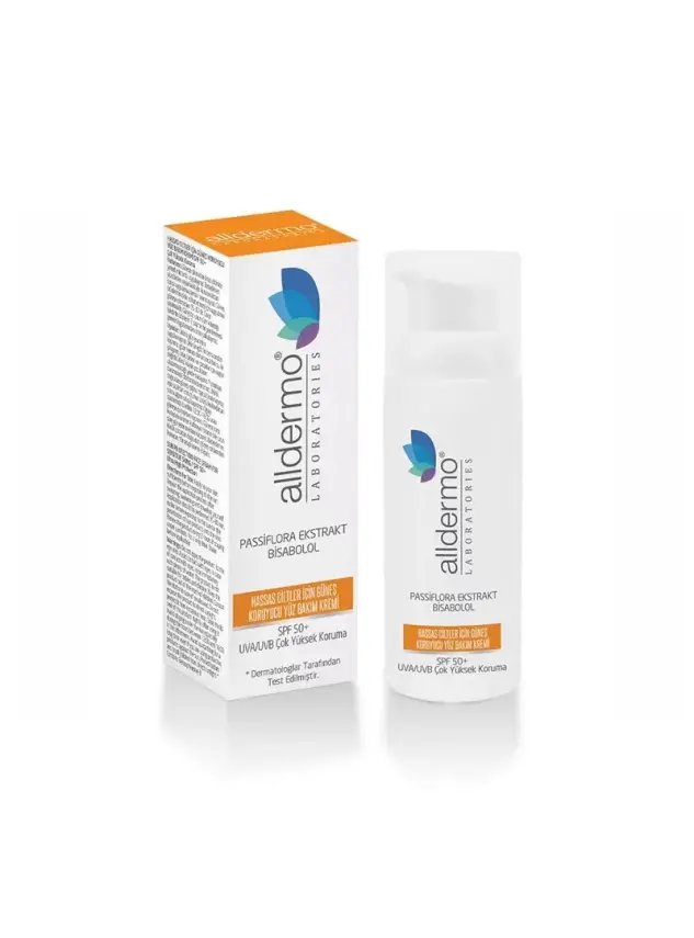 Alldermo Hassas Ciltler için Güneş Koruyucu Yüz Bakım Kremi SPF50+ 50 ml - 2
