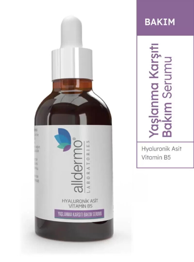 Alldermo Hyaluronik Asit+Vitamin B5 Yaşlanma Karşıtı Bakım Serumu 55 ml - Alldermo