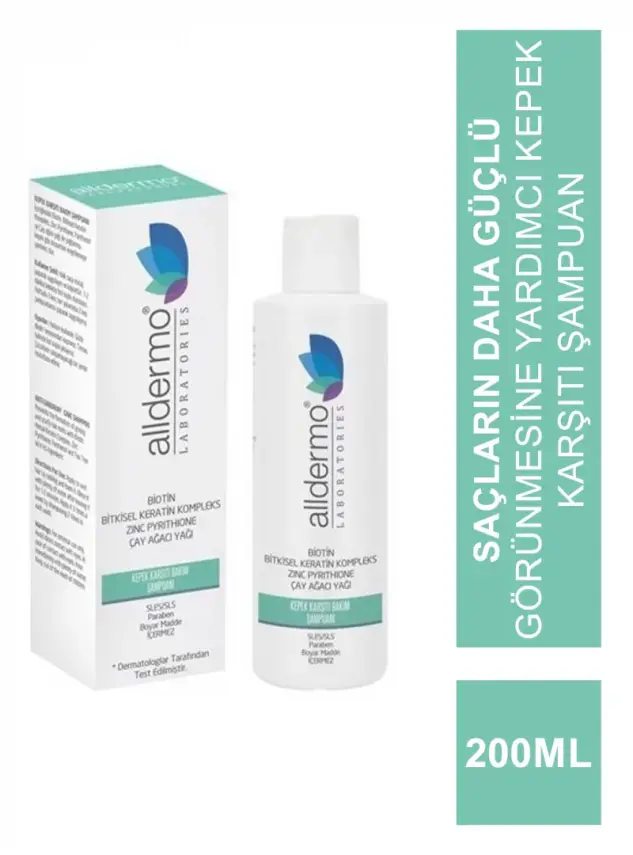 Alldermo Kepek Karşıtı Bakım Şampuanı 200 ml - 1