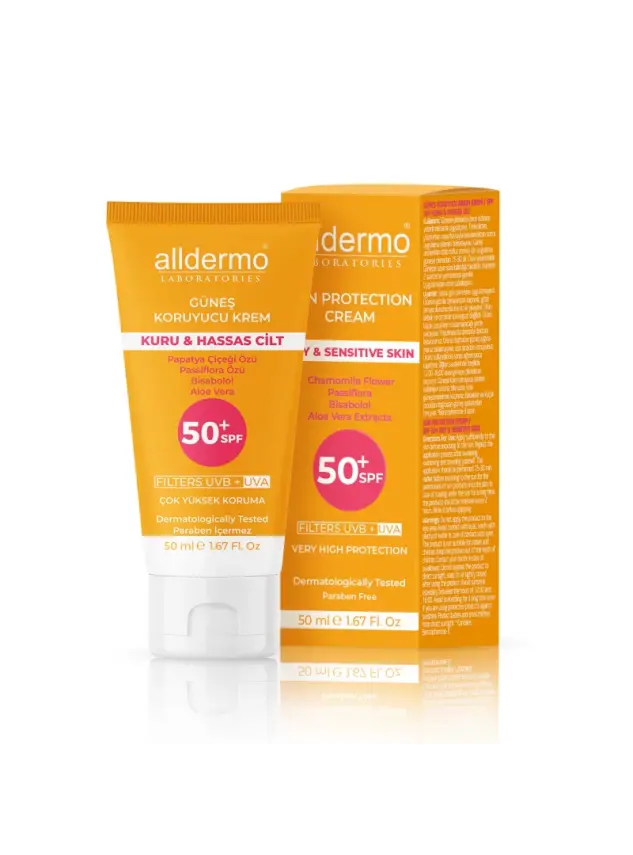 Outlet - Alldermo Kuru Hassas Cilt Güneş Koruyucu Krem SPF 50+ 50 ml - 2