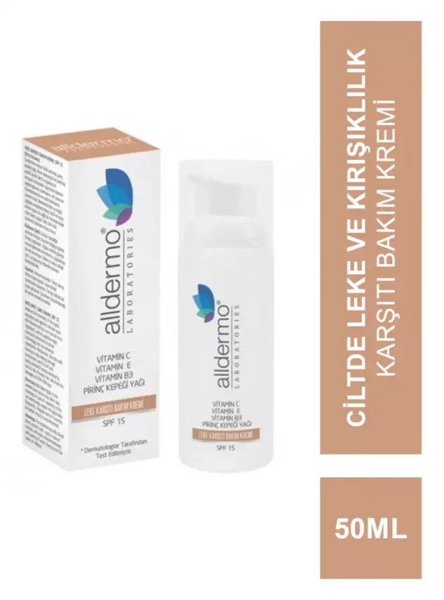 Alldermo Leke Karşıtı Bakım Kremi SPF15 50 ml - 1
