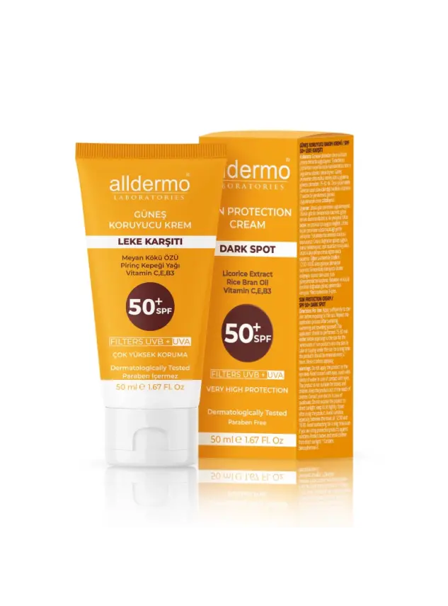 Alldermo Leke Karşıtı -Dark Spot- Güneş Koruyucu Krem SPF 50+ 50 ml - 1