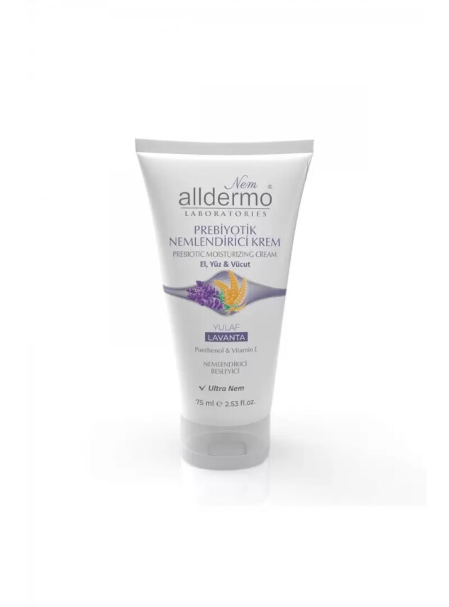 Alldermo Probiyotik Nemlendirici Krem Yulaf Lavanta 75ml - Alldermo