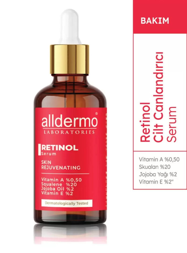 Alldermo Retinol Serum - Cilt Canlandırıcı - 30 ml - Alldermo