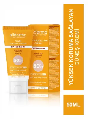Alldermo Tinted Light Güneş Koruyucu Krem SPF 50+ 50 ml - 2