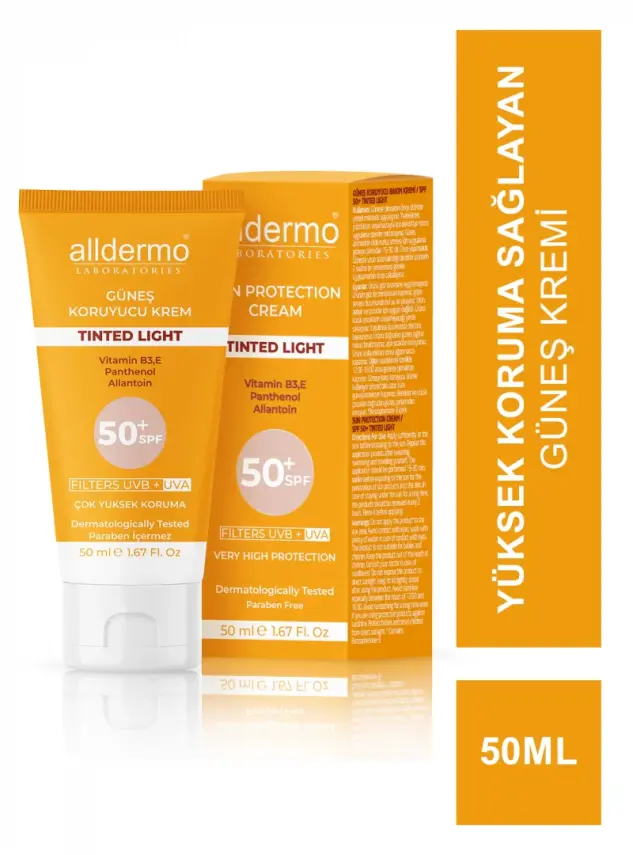 Alldermo Tinted Light Güneş Koruyucu Krem SPF 50+ 50 ml - 2