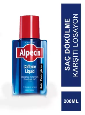 Alpecin Caffeine Liquid Kafein İçeren Dökülme Karşıtı Saç Losyonu 200 ml - Alpecin