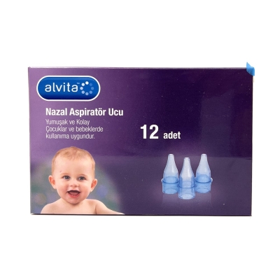 Alvita Nazal Aspiratör Yedek Uç 12li - Alvita