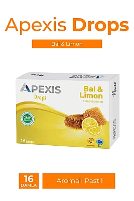 Apexis Drops Bal ve Limon Aromalı Pastil 16 Adet - Apexis