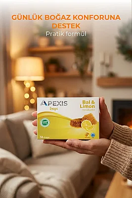 Apexis Drops Bal ve Limon Aromalı Pastil 16 Adet - 4