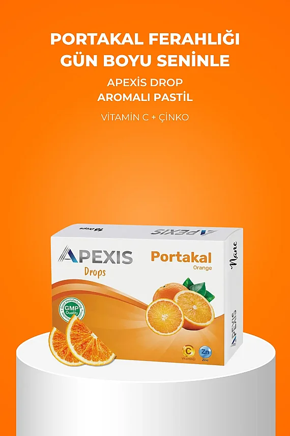 Apexis Drops Portakal Aromalı Pastil 16 Adet - 6
