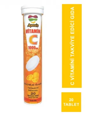 Apexis Vitamin C 1000 mg 20 Efervesan Tablet - Apexis