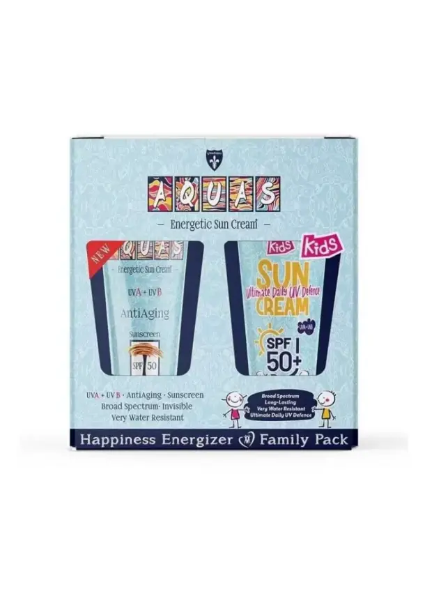 Aquas Güneş Kremi Spf50+ 2'li Aile Paketi - 2