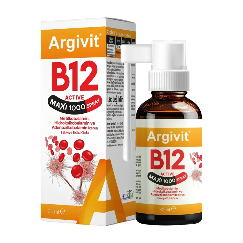 Argivit Active Plus B12 Maxi Sprey 30ml - 1
