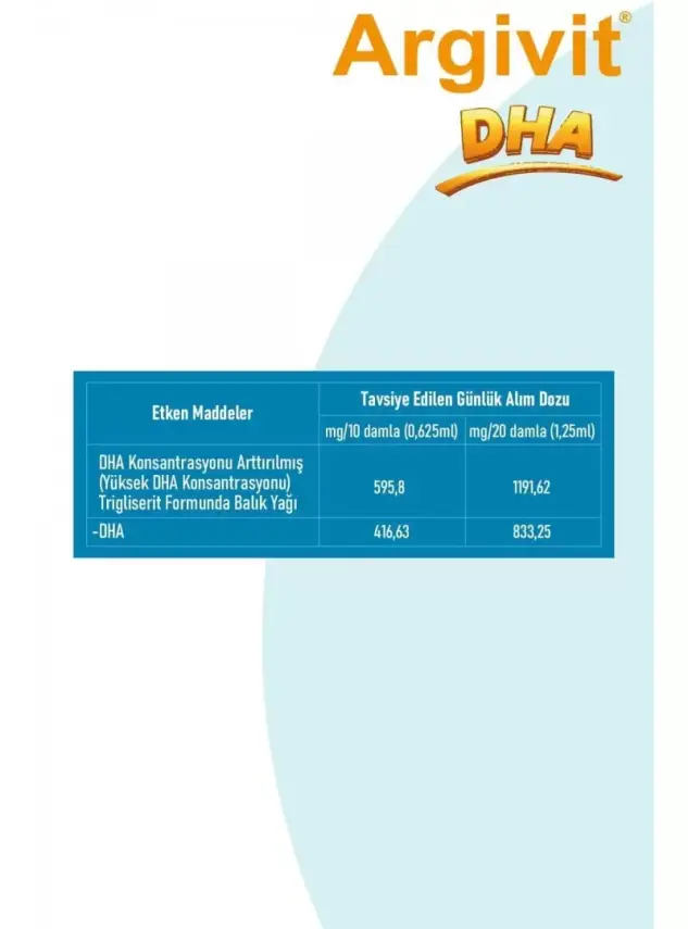 Argivit DHA Damla 10ml - 3