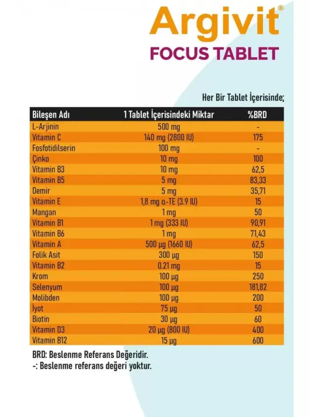 Argivit Focus 30 Tablet - 1