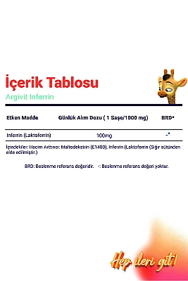 OUTLET - Argivit Inferrin Lactoferrin 10 Saşe - 2