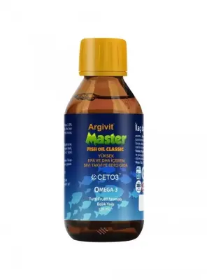 OUTLET - Argivit Master Fish Oil Yüksek Omega-3 İçeren Balık Yağı 150 ml - Tutti Frutti Aromalı - 3