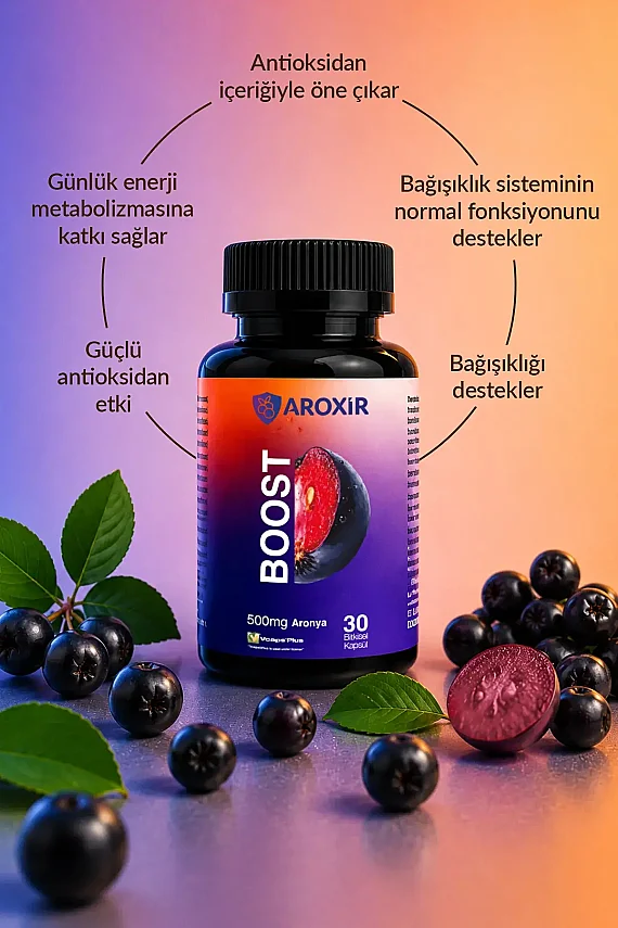 Aroxir Boost Bağışıklık Sistemine Destek Takviye Edici Gıda 30 Kapsül - 3