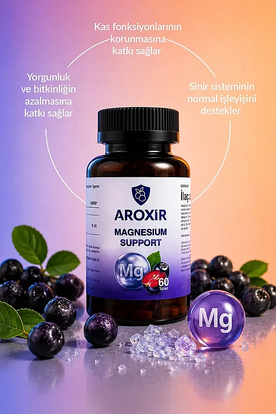 Aroxir Magnesium Support Günlük Destek 60 Tablet - 3