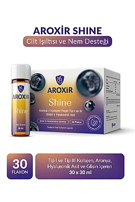 Aroxir Shine Cilt Sağlığına Destek Collogen I-III, Aronya 30x30 ml - Aroxir 