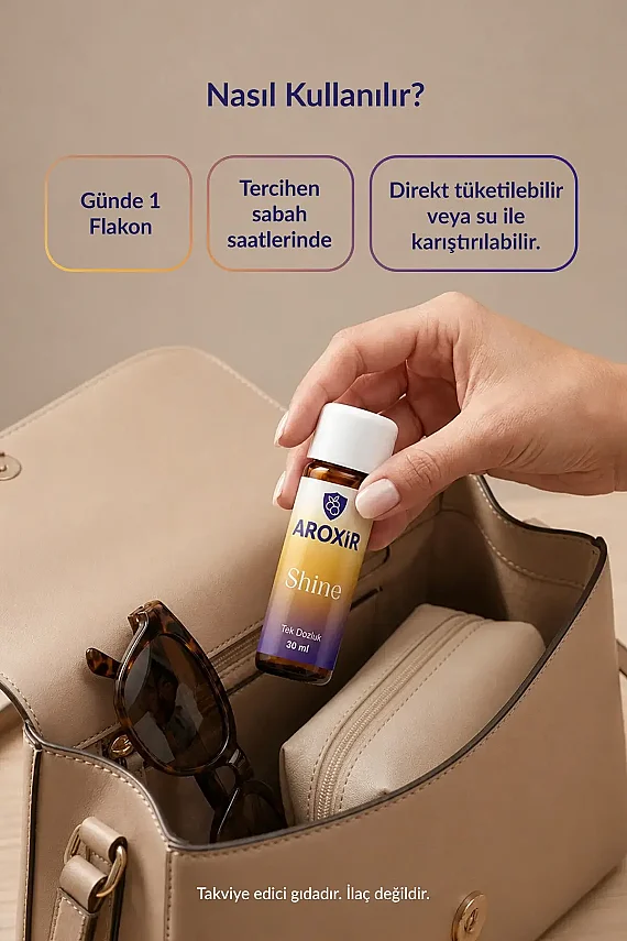 Aroxir Shine Cilt Sağlığına Destek Collogen I-III, Aronya 30x30 ml - 6