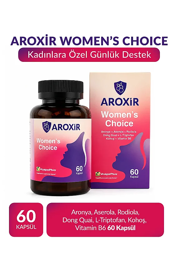 Aroxir Women's Choice Kadın Sağlığı Aronya 60 Kapsül - 1