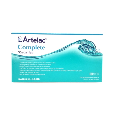 Artelac Complete Göz Damlası 30 Flakon 0,5 ml - Artelac