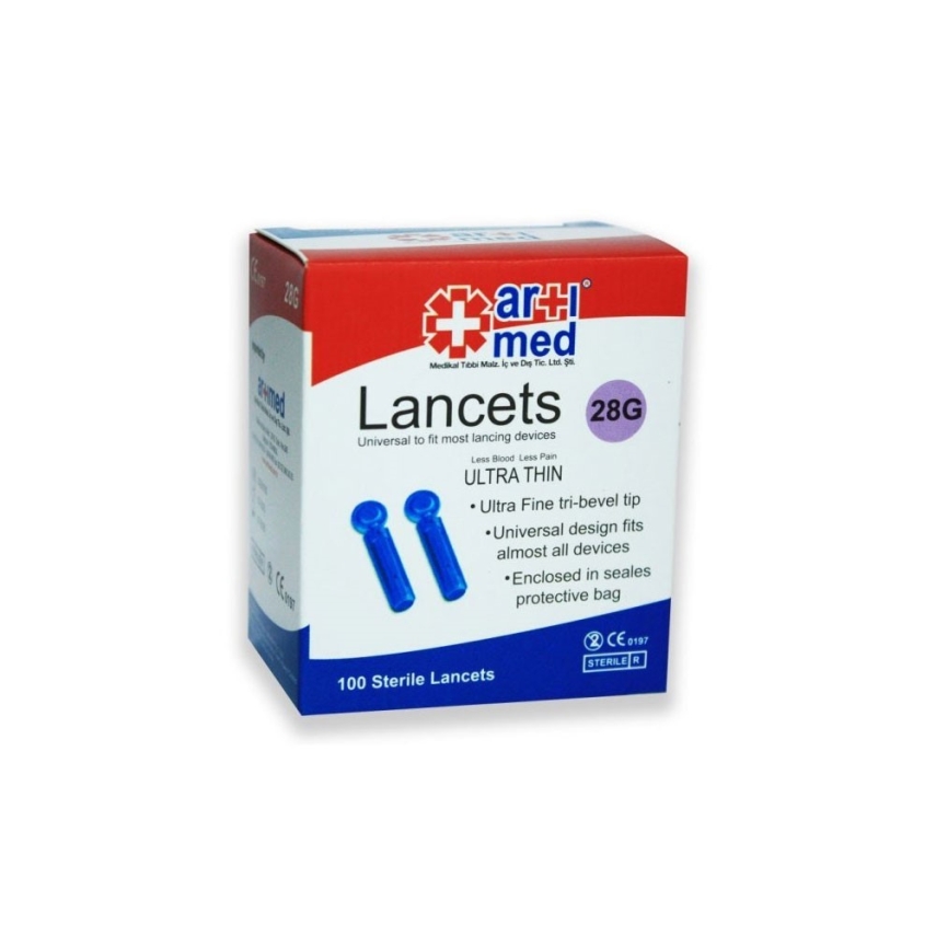 Artımed Steril Lancet 28G 100 Adet - 1