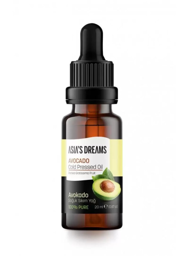 Asia's Dreams Avokado Soğuk Sıkım Yağ 20ml - Hoda Pharma