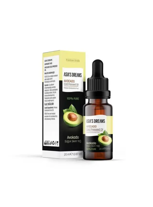 Asia's Dreams Avokado Soğuk Sıkım Yağ 20ml - 2