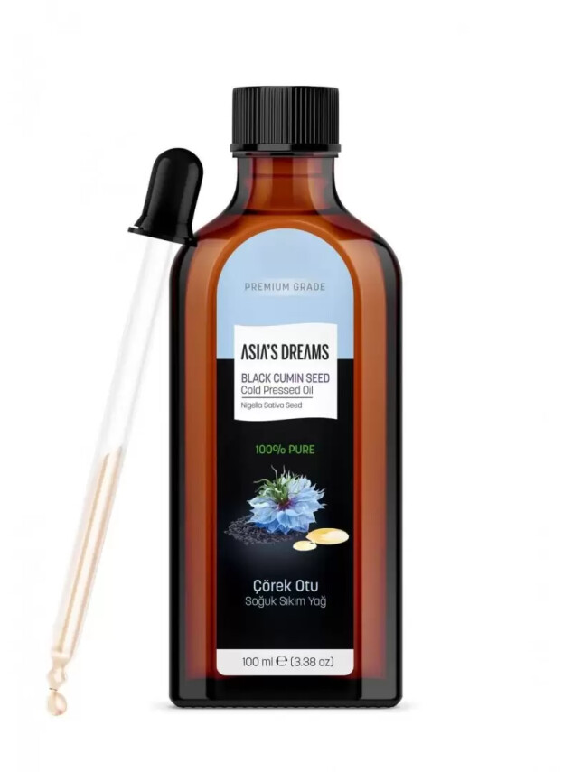 Asia's Dreams Çörek Otu Soğuk Sıkım Yağ 100ml - Hoda Pharma