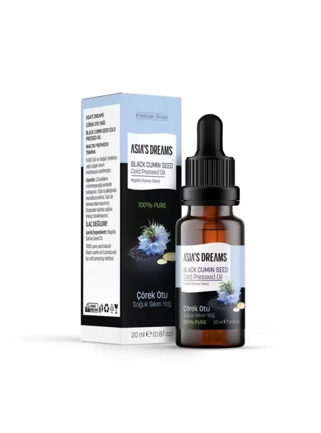 Asia's Dreams Çörek Otu Soğuk Sıkım Yağ 20ml - 2