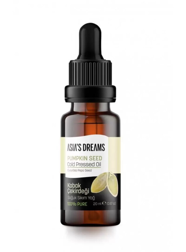 Asia's Dreams Kabak Çekirdeği Soğuk Sıkım Yağ 20ml - Hoda Pharma