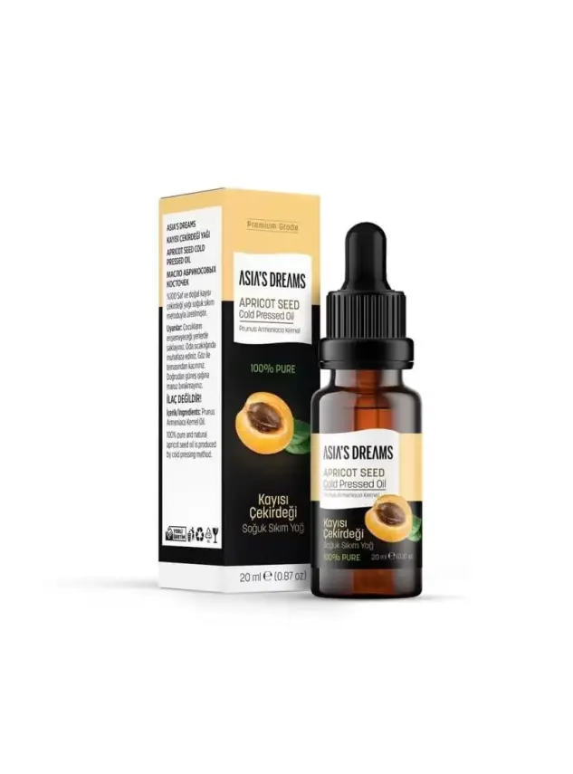 Asia's Dreams Kayısı Çekirdeği Soğuk Sıkım Yağ 20ml - 2