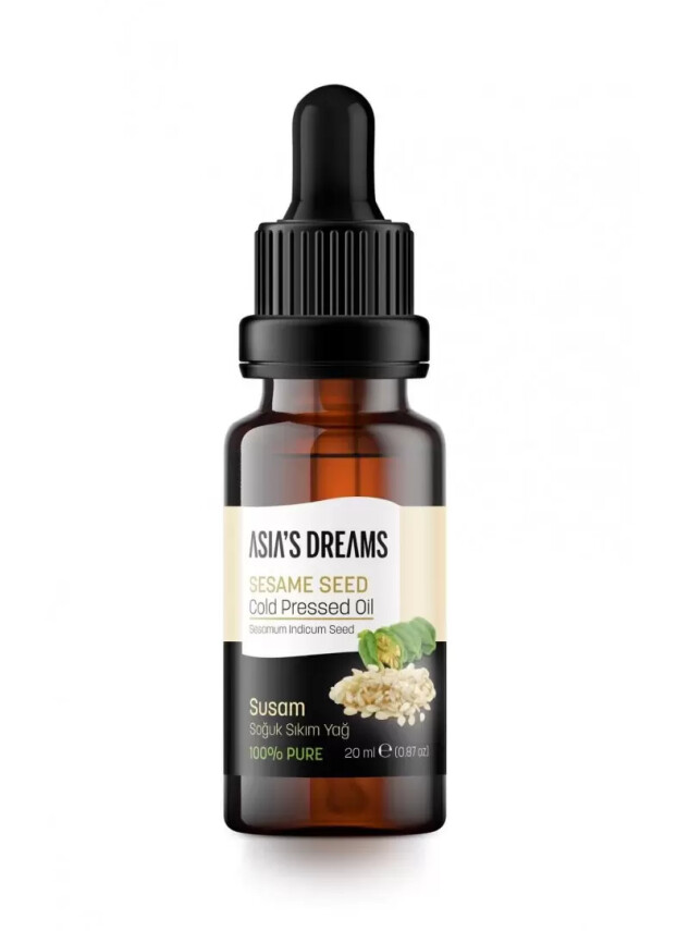 Asia's Dreams Susam Soğuk Sıkım Yağ 20ml - Hoda Pharma