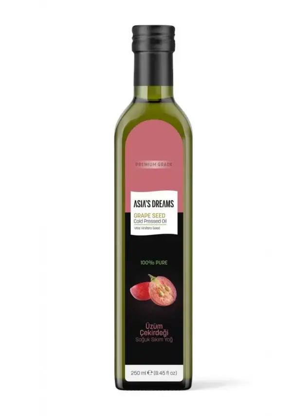 Asia's Dreams Üzüm Çekirdeği Soğuk Sıkım Yağ 250ml - 1