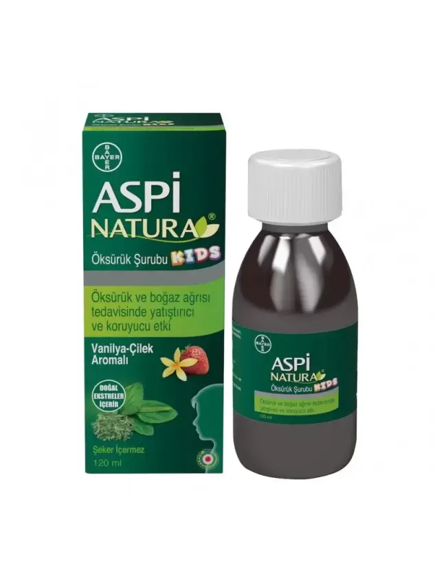 Outlet - Aspi Natura Kids Öksürük Şurubu 120 ml - 1