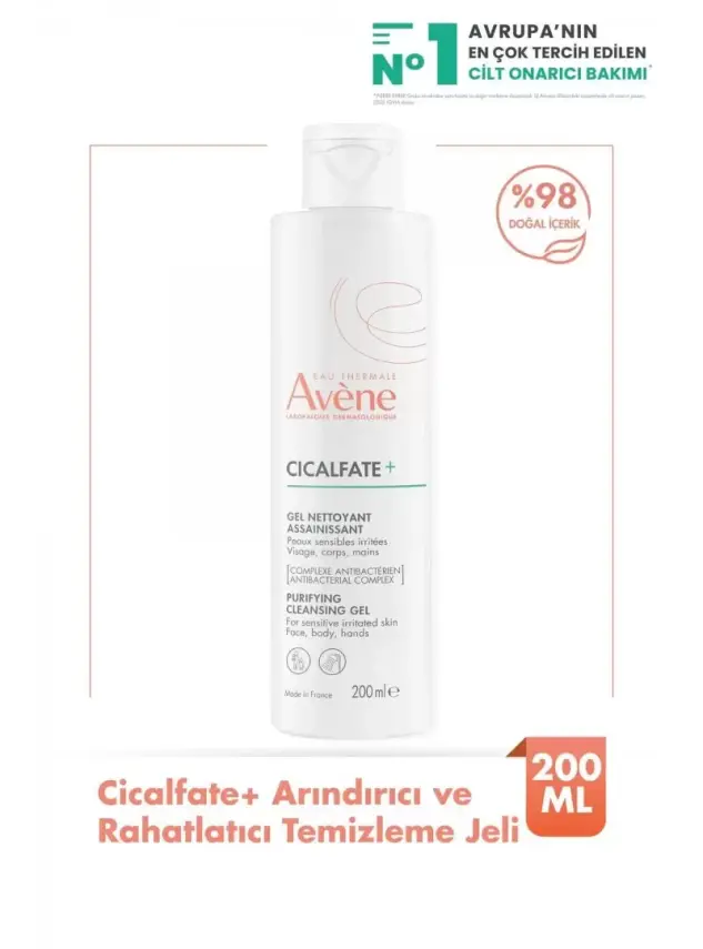 Outlet - Avene Cicalfate+ Arındırıcı ve Rahatlatıcı Temizleme Jeli 200 ml - 1