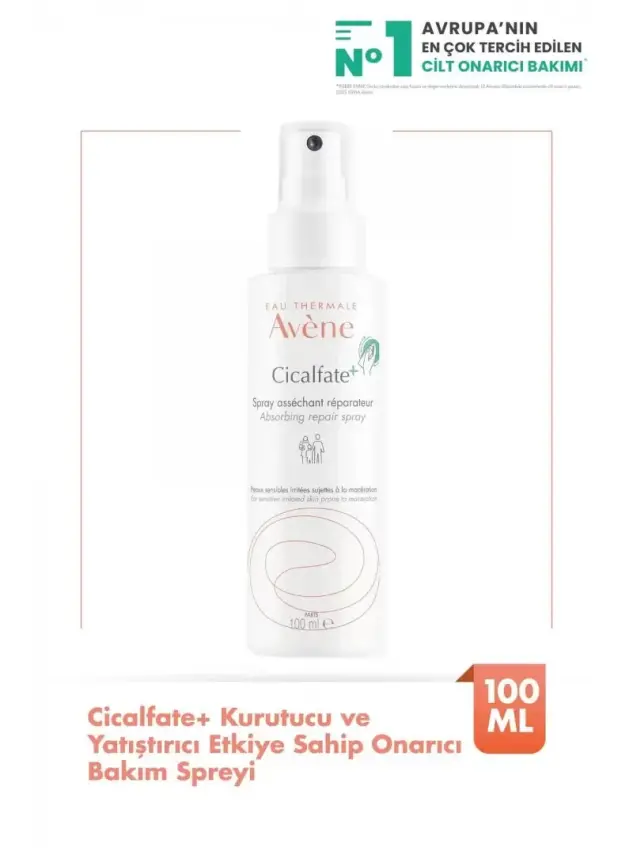 Avene Cicalfate+ Kurutucu ve Yatıştırıcı Etkiye Sahip Onarıcı Bakım Spreyi 100 ml - 1