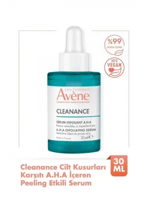 Avene Cleanance Cilt Kusurları Karşıtı A.H.A İçeren Peeling Etkili Serum 30 ml - Avene