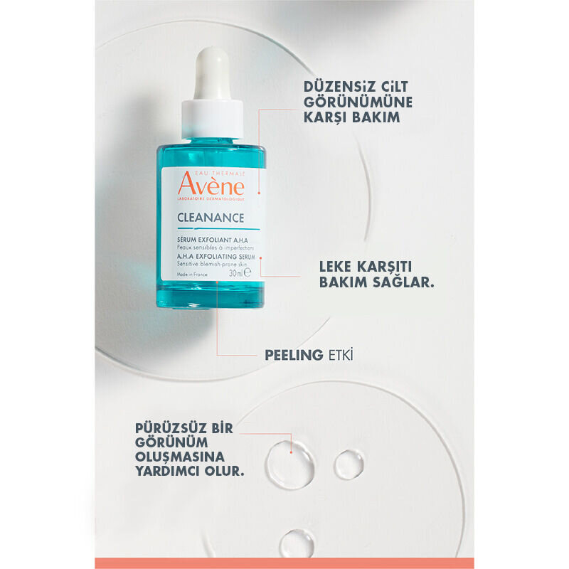 Avene Cleanance Peeling Etkili Laktik Asit ve Süksinik Asit İçeren Cilt Kusurları Karşıtı AHA Serum 30 ml - 3