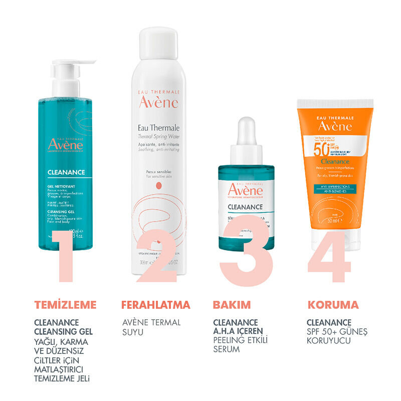 Avene Cleanance Peeling Etkili Laktik Asit ve Süksinik Asit İçeren Cilt Kusurları Karşıtı AHA Serum 30 ml - 6