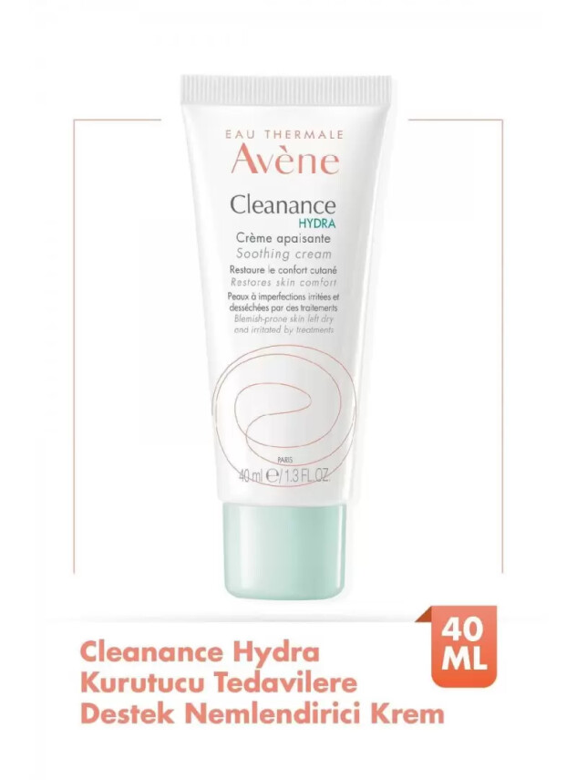 Avene Cleanance Hydra Yıpranmış ve Kurumuş Ciltler için Nemlendirici Krem 40 ml - Avene