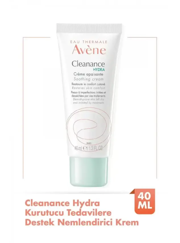 Avene Cleanance Hydra Yıpranmış ve Kurumuş Ciltler için Nemlendirici Krem 40 ml - 1