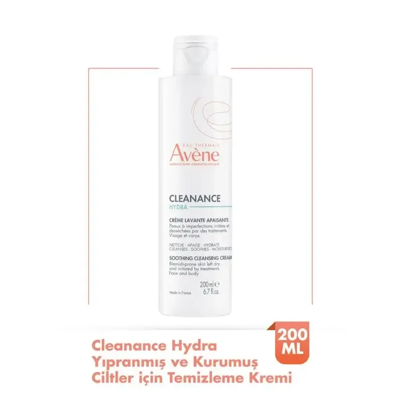 Avene Cleanance Hydra Yıpranmış ve Kurumuş Ciltler için Temizleme Kremi 200 ml - 1