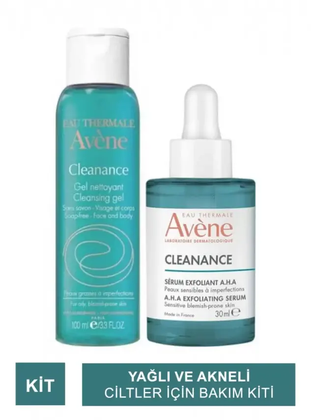 Avene Cleanance Yağlı ve Akneli Ciltler İçin Bakım Kiti - 1