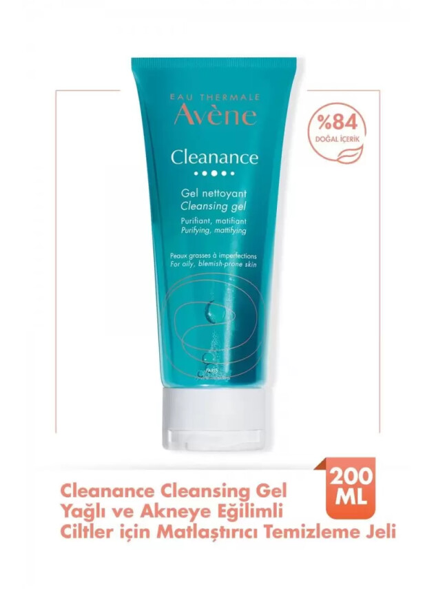 Avene Cleanance Yağlı ve Akneye Eğilimli Ciltler için Matlaştırıcı Temizleme Jeli - Avene